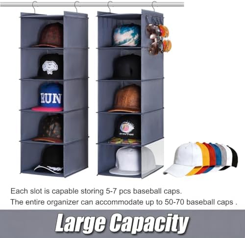 LADYBRO Hat Organizer Baseball Cap - Hat Hangers for Closet Storage Rack - Image 6
