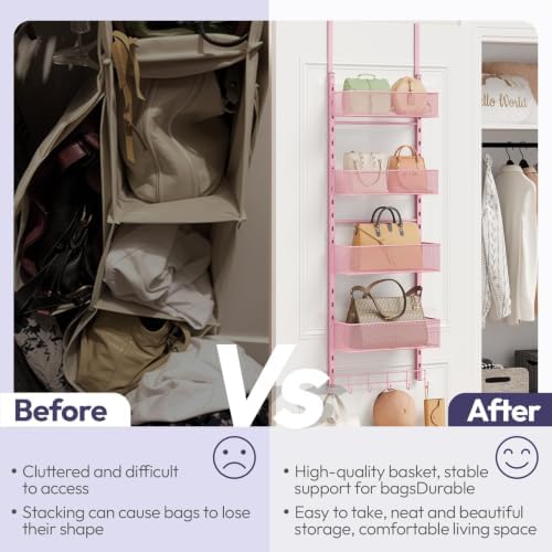 SWTYMIKI Over the Door Purse Organizer - Image 6