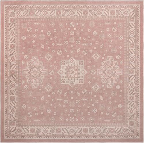 Rugs.com - Outdoor Aztec Rug – 13 Ft Square Pink Indoor/Outdoor Rug Washable Stain-Resistant Flatweave for Patios, Decks, and Porches - Image 3