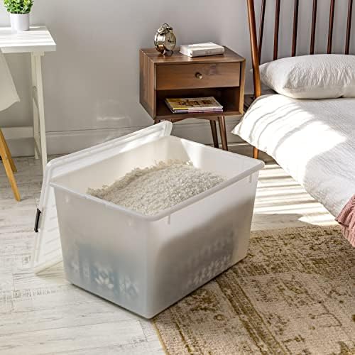 IRIS USA 3-Pack 144 Qt Stackable Storage Bins with Lids, Pearl - Image 7