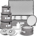 LUXULA China Storage Containers for 12 Place Setting with Two Plate Bags by Unknown