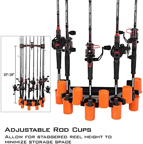KastKing GravityLock V10 Rod Rack with Line Spooler, Holds 10 Fishing Rods - Image 5