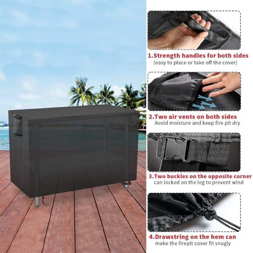 Outdoor Prep Table Cover/Stainless Steel Table Cover, 50x20x40 Inch - Image 2