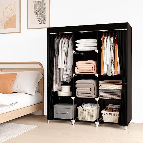 Portable Closet, Bedroom Wardrobe Closet for Hanging Clothes - Image 2