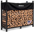 Woodhaven 6-Foot Raised Firewood Rack with Cover, 1/3 Cord | Made in USA by Woodhaven