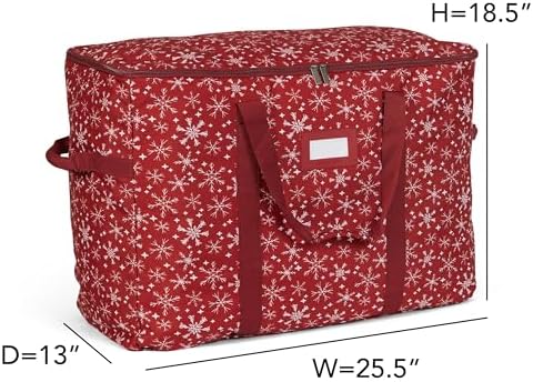 Covermates Adjustable Ornament Storage Bag, 25.5" W x 13" D x 18.5" H - Image 3