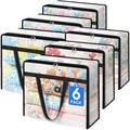 TasticTotes 6 Pack Clear Storage Bags for Comforter, Clothes & Bedding, 90L by Unknown
