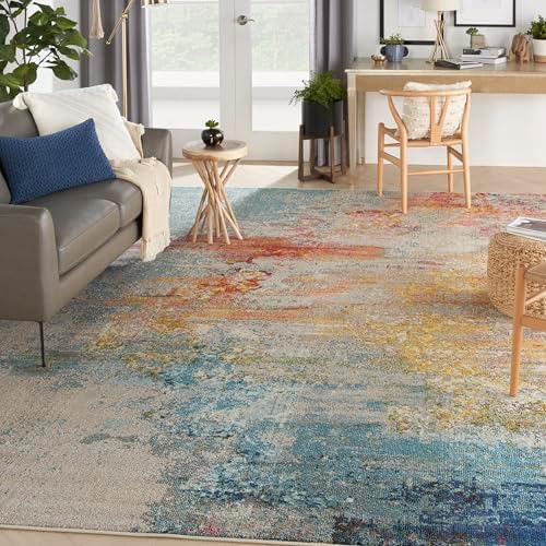 Nourison Home Celestial Sealife 10' x 14' Area Rug - Easy Clean, Non Shedding, Bed Room, Living Room, Dining Room, Kitchen (10' x 14') - Image 5