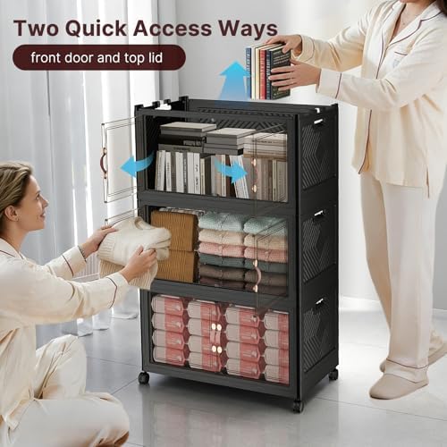 UAMFURI Stackable Storage Bins with Lids, 600QT Lockable Storage Cabinet - Image 4