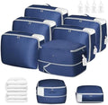 DIMJ Comforter Storage Bag 6 Pack - Blanket Storage Organizer Compression Bags, Large Capacity Ultra Space Saving Self Compression Organize for Bedding, Pillow, Duvet, Sheet Storage with Zipper Window by DiMJ