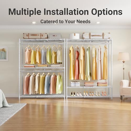 VIPEK X1 Plus Expandable Heavy Duty Clothes Rack, Clothes Organizer White - Image 4