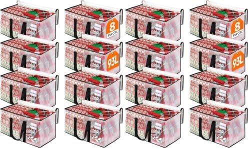 BlissTotes Moving Bags, 93L 16-Pack Storage Bags, Moving Box Heavy Duty Extra Large, Moving Totes with Zipper, Reinforced Handles & Tag Pocket, Boxes for Packaging Moving by BlissTotes