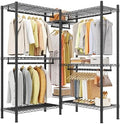 Raybee Clothes Rack, L Shaped Portable Closets for Hanging Clothes, 900LBS by Raybee