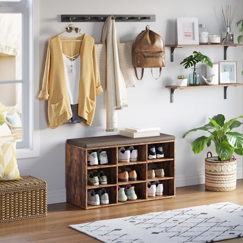 DINZI LVJ Long Wall Shelves, 31.5Inch Wooden Wall Mounted Shelves, Set of 4 - Image 7