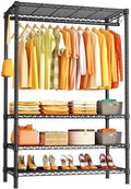 Ulif H4 Plus Portable Closets, 4-Tier Clothes Garment Rack for Bedroom by Ulif