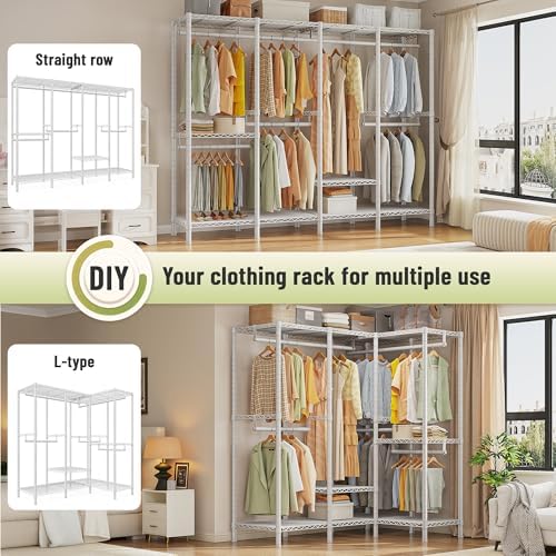 Raybee Heavy Duty Clothes Rack, 1150lbs Capacity, Adjustable - Image 4