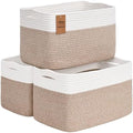 Baskets for Organizing,Storage Baskets,3 Pack Baskets for Shelfves,15"×10"×9" Woven Basket,toy storage bins,bins for organization by Degeyoyo