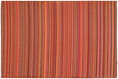 Fab Habitat Striped Non Slip Doormat - Durable, Thin - Recycled Plastic - Entryway, Front Door, Porch, Patio - Cancun Sunset (24" x 36" Non-Slip) - Image 3