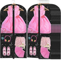 Windyun 10 Pack Garment Bags Costumes Kids 40", Translucent Black by Windyun