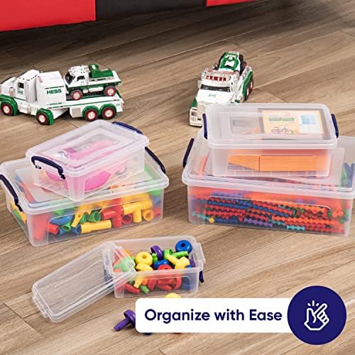 Superio 36 Quart Clear Plastic Storage Boxes with Lids, Stackable Organizer Containers, BPA-Free Storage Bins for Home, Office, School & Dorm, 2 Pack - Image 7