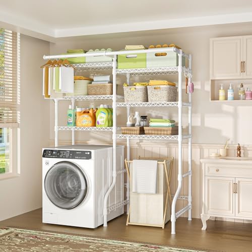 Ulif U13 Over Washer and Dryer Storage Shelves, Laundry Room Standing Shelf - Image 4