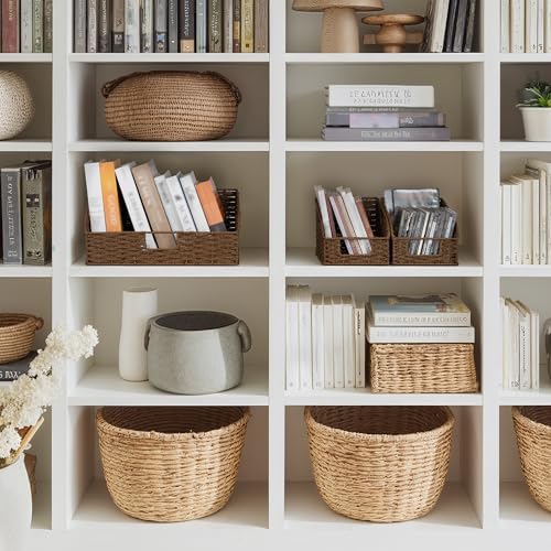 StorageWorks Pantry Storage Baskets, Shelf Baskets, Brown Baskets, 3-Pack - Image 6