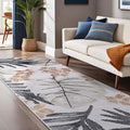 Luul Home Floral Indoor Outdoor Runner Rugs 2x7 Entryway Rug, Kitchen, Hallway Rug Washable Stain Resistant Outside Carpet Yellow 2 x 7 by Unknown