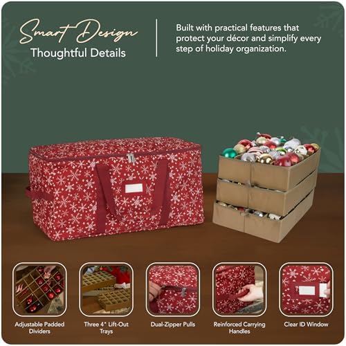 Covermates Adjustable Ornament Storage Bag, 25.5" W x 13" D x 12.5" H - Image 4