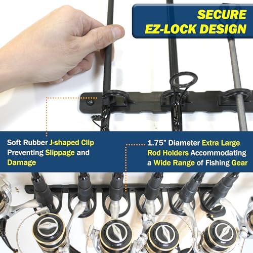 Rush Creek Creations Ceiling Fishing Rod Holder for 6 Rods, Fishing Gear (Pack of 12) - Image 4