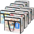 TasticTotes 8 Pack Clear Storage Bags for Comforter, Clothes & Bedding, 90L by Unknown