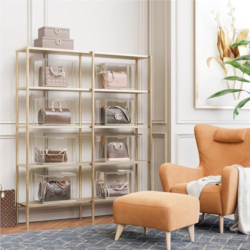 starogegc Purse Organizer for Closet, Clear Acrylic Display Case, 5Pack - Image 5