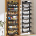 Pantry Door Organizers and Storage, 8-Tier Large Metal Heavy-Duty Frame Over the Door Spice Rack, 2 in 1 Wall-Mounted or Hanging shelf for Kitchen, Bathroom, Laundry Room, Bedroom, Closet &Nursery by DAOTENGQL