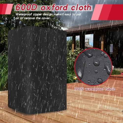 Gym Rack Cover Squat Rack Cover, Heavy-Duty 600D Oxford Power Cage Cover with Zipper, Waterproof Dustproof UV Protection – Gym Equipment Cover for Home Gym - Image 5