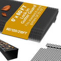 60 ft Gutter Guard (20 Pack) - 6 Inch Black Coated Steel Micro Mesh - Fits 4 or 5 or 6 Inch K Style Gutters - Snap In Leaf Guard Protection - Easy DIY Rain Gutter Screens Covers for Leaves by Cuguords