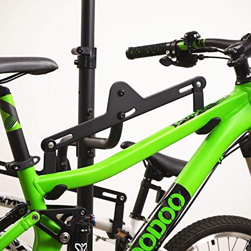 CyclingDeal Bike Vertical Freestanding Hanger Parking Rack - Fully Adjustable Gravity Storage Floor Stand - Safe & Secure for Hanging MTB Road Bicycles in Garage or Home - 4 Bikes Horizontal - Image 5