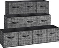 SONGMICS Storage Cubes, Set of 10, 13-Inch Foldable Closet Organizers by SONGMICSbySONGMICSHOME