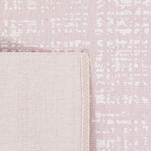 SAFAVIEH Courtyard Collection 5'3" x 7'7" Pink/Ivory CY8451 Indoor/ Outdoor Waterproof Easy Cleaning Patio Backyard Mudroom Area Rug - Image 5