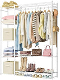 HOMIDEC Wardrobe Closet,Portable Clothes Rack with 4 Tiers Shelves by DecorateYourHome