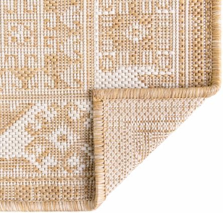 Rugs.com - Outdoor Aztec Rug – 6 Ft Runner Natural Indoor/Outdoor Rug – Flatweave Washable Runner for Patios, Decks, and Porches - Image 7