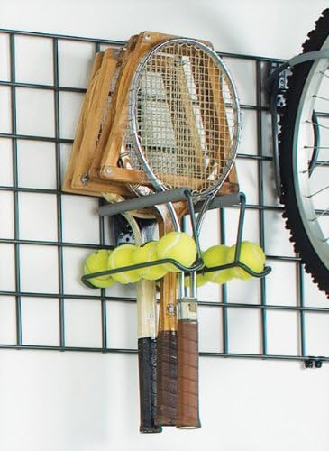 Organized Living - 7115502050 Activity Organizer Racquet Rack Granite Gray - Image 4