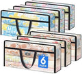 TasticTotes 6 Pack Clear Storage Bags for Comforter, 90L Long by Unknown