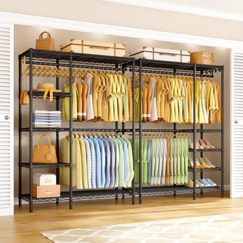 Ulif F2 Clothes Rack, 5 Tiers Heavy Duty Garment Rack for Bedroom - Image 3