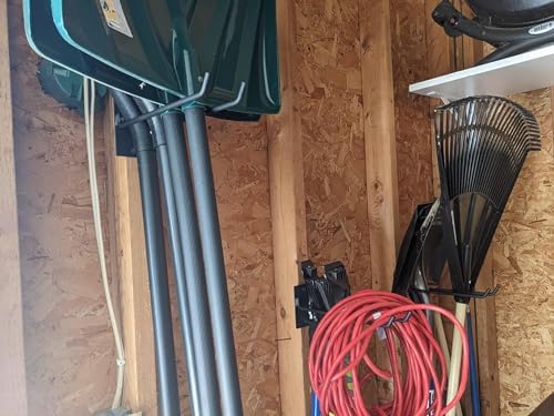 4-Pack Solid Steel Garage Wall Hooks for Tools - Image 4