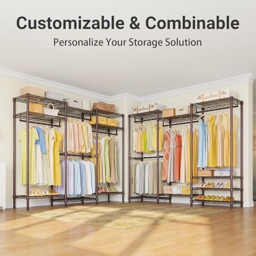 VIPEK V5 Heavy Duty Clothes Rack, Modular Closet System, Bronze - Image 6