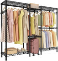 Golpart Heavy Duty Clothes Rack Metal Wardrobe with Adjustable Wire Shelves by Golpart