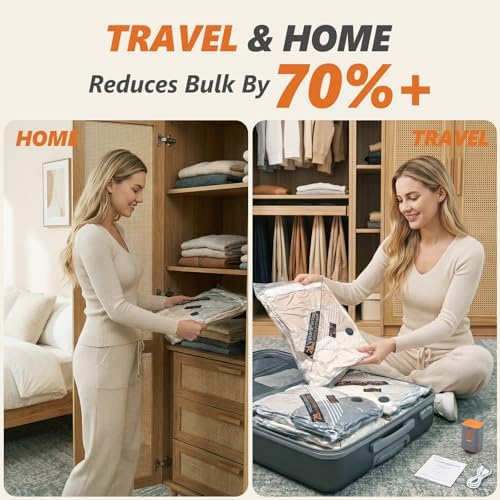 Rechargeable Wireless Pump Travel Vacuum Bags Set - Image 7