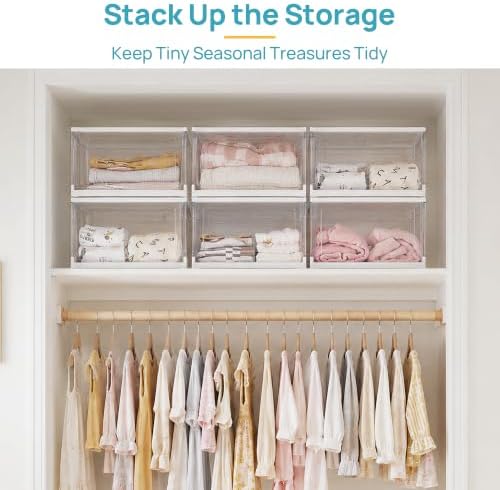Vtopmart 24 QT Clear Plastic Stackable Storage Bins with Lids, 3 Pack - Image 4