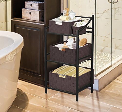 Sorbus Baskets for Organizing, 7-Piece Hand-Woven Storage Set (Chocolate) - Image 3