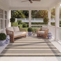SAFAVIEH Courtyard Outdoor Area Rug 8x11, Grey & Bone CY6062-236 by Unknown