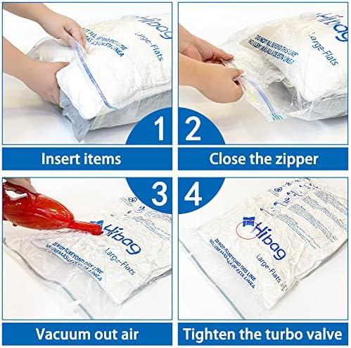 Vacuum Storage Bags, Space Saver Vacuum Seal Storage Bags 35-Pack Sealer Bags for Clothes, Clothing, Bedding, Comforter, Blanket (35C) - Image 2
